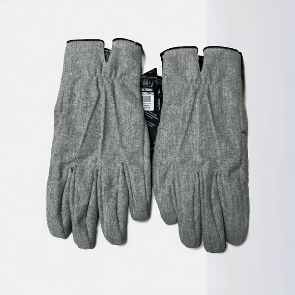 Lululemon Mens City Keeper Winter Gloves Waterproof Tech Fleece Wool Gray NWT - Picture 2 of 6